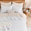 Litanika Oversized King Bedspreads 128x120 Quilt Set - 3 Piece White Lightweight Comforter Coverlets Bedding Cover Bed Decor All Season(Super King Plus - 1 Quilt, 2 Pillowcases) view 4