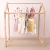 LXBAMKEA Child Coat Rack Stand Clothes Rack Stand, Wooden Storage Display Stand, Kids Garment Dress Scarves Organizer Holder, Clothing Store Bedroom Kindergarten Furniture, Assembly view 2