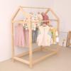 LXBAMKEA Child Coat Rack Stand Clothes Rack Stand, Wooden Storage Display Stand, Kids Garment Dress Scarves Organizer Holder, Clothing Store Bedroom Kindergarten Furniture, Assembly view 3