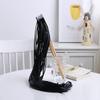 100PCS Ribbon Stick Wands Wedding Streamers with Silk Fairy Stick Wand for Wedding Party Baby Shower Send Off Party Activities Holiday Celebration Favors (Black-100PCS) view 2