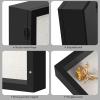 11x11 Shadow Box Frame with Linen Back - Sturdy Rustic Memory Display Case of Flower, Pictures, Medals and More, Black view 2