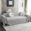 MYSKY HOME Couch Cover Sofa Covers Sectional Couch Covers for 3 Cushion Couch Sofa Cover for Living Room L Shaped Sofa Slipcovers for Dogs (X-Large, 71" x 118", Light Grey) view 1