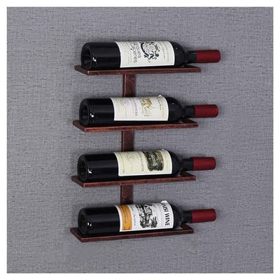 BAZIGA Organize Kitchen Wall Mounted Wine Rack Metal Wine Bottles Display Holder Wine Shelf for Bar/Kitchen/Cabinet Decor, Commercial Cellars Clubs