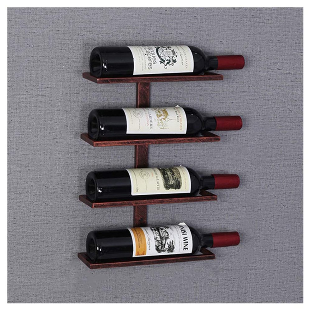 BAZIGA Organize Kitchen Wall Mounted Wine Rack Metal Wine Bottles Display Holder Wine Shelf for Bar/Kitchen/Cabinet Decor, Commercial Cellars Clubs