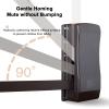 Pull Down Wardrobe Rail Lift Collapsible Closet Rod, Aluminium Retractable Wardrobe Hanger Wall Mounting Industrial Wall Frame, Adjustable Width,Brown,18to24in view 4