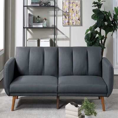 cjc Sofa Couch, Couches for Living Room, 81 Inch Love Seater Sofa with High-Density Sponge Comfy Soft Cushions and Free A DIY Couch Cover for Compact Living Room (Grey Sofa)
