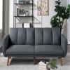 cjc Sofa Couch, Couches for Living Room, 81 Inch Love Seater Sofa with High-Density Sponge Comfy Soft Cushions and Free A DIY Couch Cover for Compact Living Room (Grey Sofa) view 1