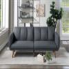 cjc Sofa Couch, Couches for Living Room, 81 Inch Love Seater Sofa with High-Density Sponge Comfy Soft Cushions and Free A DIY Couch Cover for Compact Living Room (Grey Sofa) view 2