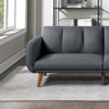 cjc Sofa Couch, Couches for Living Room, 81 Inch Love Seater Sofa with High-Density Sponge Comfy Soft Cushions and Free A DIY Couch Cover for Compact Living Room (Grey Sofa) view 3