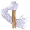 100PCS Ribbon Stick Wands Wedding Streamers with Silk Fairy Stick Wand for Wedding Party Baby Shower Send Off Party Activities Holiday Celebration Favors (White-100PCS) view 1