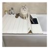 Bathtub Trays PVC Louvered Bathtub Cover Bathtub Tray, Multifunctional Bathtub Bath SPA Insulation Board, Dustproof and Waterproof, Suitable for Most Bathtubs (Size : 66x96x0.65cm) view 1