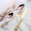 56 Piece Rainbow Silverware Set for 14 Palace Flatware Sets With Hollow Relief Decoration Stainless Steel Kitchen Restaurant Hotel Cutlery Utensils Knifes Forks and Spoons Set view 4