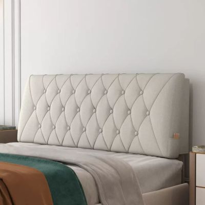 ZZYK Headboard Cushion Wall Pillow Linen Reading Lumbar Pad Bed Backrest Breathable Bloster Removable Washable Headboard Cover for Sofa Bunk Bed Home Bedroom Full Size,B,No headboard 78.7"/200cm