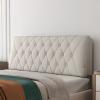 ZZYK Headboard Cushion Wall Pillow Linen Reading Lumbar Pad Bed Backrest Breathable Bloster Removable Washable Headboard Cover for Sofa Bunk Bed Home Bedroom Full Size,B,No headboard 78.7"/200cm view 1