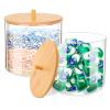 JYPS 1+1 Large-Capacity Laundry Pods Container with Bamboo Lid, Clear Acrylic Powder Detergent Containers for Pods, Scent Boosters & Powder, Laundry Room Organization decor, Storage Jars Set view 1