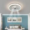 ZWPAYF Black/Gold/White Ceiling Fan Lamp with Remote Control Household Fan Blade 360 Degree Rotation Large Wide-Angle Circulating Air Quiet LED Flush Mount Ceiling Light Bedroom Dining Room view 3
