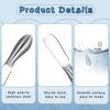 38 Pcs Summer Charcuterie Board Accessories Utensils Include Cheese Knife Set Bowls Cheese Markers Serving Tongs Spoons and Forks Honey Dipper for Butter Cheese and Pastry Making (Silver) view 4