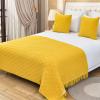Bed Runner Hotel Bed Scarf Solid Color Bed Scarf Bedroom Hotel Bed and Breakfast Twin, King Bed Bedding Scarf Protection Bed Cover Decoration Premium Bed Scarf,M-130x230cm view 1