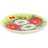 Polmedia Polish Pottery Dessert Plate UNIKAT - Red'n'White Classic Pattern Handmade in Boleslawiec Poland + Certificate of Authenticity view 2