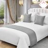 Bed Runner Hotel King Bed Scarf and Breakfast Apartment King Flag Tail Towel Decoration Sofa Knitted Bed Tail Blanket Bed Cover Bed Scarf Hotel,F-65x260cm view 1