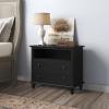 Michanco 4 Inch Black Wood Furniture Legs Set of 4 Round Replacement Wooden Bun Feet for Couch Sofa Ottoman Nightstands view 3