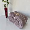 100% Cotton Muslin Blanket Throw 4 Layers Bedspread Soft Turkish Cotton Muslin Bed Cover Reversible Coverlet Plum with Size Options (230x260cm 91x102 Inches) view 3