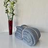 100% Cotton Muslin Blanket Throw 4 Layers Bedspread Soft Turkish Cotton Muslin Bed Cover Reversible Coverlet Denim Blue with Size Options (160x230cm 63x90 Inches) view 4