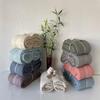 100% Cotton Muslin Blanket Throw 4 Layers Bedspread Soft Turkish Cotton Muslin Bed Cover Reversible Coverlet Olive Drab with Size Options (230x240cm 91x95 Inches) view 4