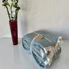 100% Cotton Muslin Blanket Throw 4 Layers Bedspread Soft Turkish Cotton Muslin Bed Cover Reversible Coverlet Blue with Size Options (160x230cm 63x90 Inches) view 3