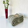 100% Cotton Muslin Blanket Throw 4 Layers Bedspread Soft Turkish Cotton Muslin Bed Cover Reversible Coverlet Olive Drab with Size Options (160x230cm 63x90 Inches) view 4