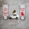 Funny Christmas shot glasses, Christmas party favors, personalized Christmas party shot glasses in bulk view 3