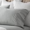 Boll & Branch Percale Hemmed Pillowcase Set - Cooling and Breathable for Hot Sleepers - King, Shore - Luxury 100% Organic Cotton - Crisp and Smooth - 2 Pillowcases Included view 3