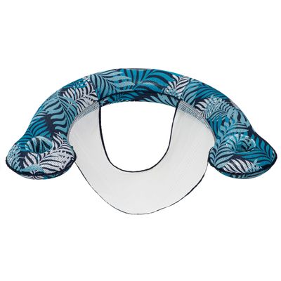 New Aqua Luxury Pool Noodle Chair Float with Adjustable Seat and Two Cup Holders Blue Fern