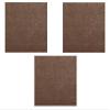 Furnish my Place Modern Plush Solid Brown Color Rug, Indoor/Outdoor Mat, Area Rugs Great for Kids, Pets, Event, Living Room, Made in USA, 2' x 2' Square - Set of 3 view 1