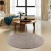Furnish my Place Modern Plush Solid Beige Color Rug, Indoor/Outdoor Mat, Area Rugs Great for Kids, Pets, Living Room, Made in USA, 18" Round - Set of 3 view 1