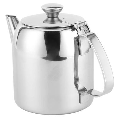 0.5 L Stainless Steel Teapot, Stainless Steel Tea Kettle, Tea Pot, Coffee Pot Teapot Stainless Steel Kettle Cold Short Spout for Restaurants Conference Rooms Living Room