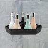 DECHOUS 1set Wall Mounted Shower Storage Shelf Black Bathroom Organizer for Shampoo Conditioner Body Wash and Towels Design Easy to Install Space-saving for Your Bathroom view 4
