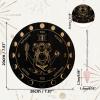 AHANDMAKER 7.8" Witch Pendulum Board, Wooden Dowsing Planchette with Rose Quartz Crystal Dowsing Pendulums Witchcraft Divination Tools for Spirit Altar Decoration - Triple Goddess view 2