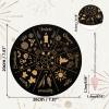 AHANDMAKER 7.8" Witch Star Pendulum Board, Wooden Dowsing Planchette with Rose Quartz Crystal Dowsing Pendulums Witchcraft Divination Tools for Spirit Altar Decoration - Wheel of The Year view 2