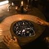 AHANDMAKER 7.8" Witch Star Pendulum Board, Wooden Dowsing Planchette with Rose Quartz Crystal Dowsing Pendulums Witchcraft Divination Tools for Spirit Altar Decoration - Wheel of The Year view 4