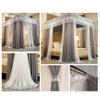 Bed Canopy for Twin Queen King, European Style Windproof Bed Cover Mosquito Net with Stainless Steel Bracket (Color : Gray-1, Size : 150X200cm/59X79inch) view 2