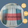 Bed Canopy for Twin Queen King, European Style Windproof Bed Cover Mosquito Net with Stainless Steel Bracket (Color : Gray-1, Size : 150X200cm/59X79inch) view 3
