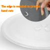 LIGUOYI Round Microwave Glass Turntable Plate with 3 Fixtures, Scratch-Resistants Microwave Glass Plate, 24.5cm 27cm 31.5cm Replacement Microwave Glass Tray, 360 Microwave Turntable Ring view 4