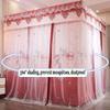 Bed Canopy for Twin Queen King, Easy Install Four Seasons Dustproof Blackout Bed Curtain Mosquito Net with Stand (Color : B, Size : 200X220cm/79X87inch) view 4
