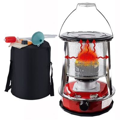 Xrdbfd Portable Kerosene Stove Heater, Kerosene Stove Burner, Windproof Oil Paraffin Heater, Kerosene Stove for Outdoor Camping, Cooking, Tent Heating,4.6Lred