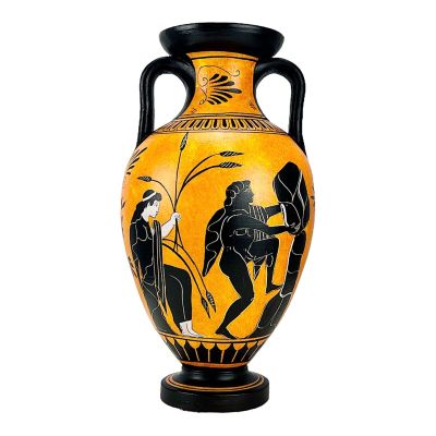 Amphora Myth of Sisyphus Persephone and God Hermes Vase Ancient Greek Pottery