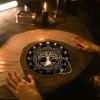 AHANDMAKER 7.8" Witch Star Pendulum Board, Wooden Dowsing Planchette with Rose Quartz Crystal Dowsing Pendulums Witchcraft Divination Tools for Spirit Altar Decoration - Tree of Life view 4