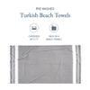 LANE LINEN Beach Towels 4 Pack Oversized - Turkish Towel Set, Pre-Washed Oversized Beach Towel, Quick Dry Beach Towels for Travel, Large Pool Towels, 39"x71" - Smoky Black view 2