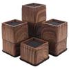 BTSD-home 3 Inch Wood Bed Risers Furniture Risers Bed Frame Lifters in Heights of 3 or 6 Inch Heavy Duty Set of 8 Square view 1