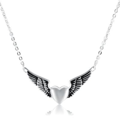 SHEIL Memorial Jewelry I Still Need You Close to Me Cremation Jewelry Urn Necklace Pet Ash Holder Necklace Angel Wing Charm,5
